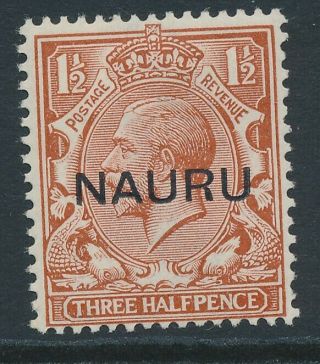 Sg 15 Nauru 1916 1½d Red Fine Mounted Cat £28