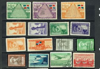 129 DOMINICAN REPUBLIC Stamps Regular Issues,  Airmails 1930 ' s - 1940 ' s 6
