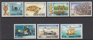 Caicos Islands 1983 Definitive Set To $1.  10 Never Hinged