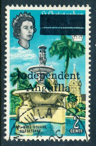 Scott 3/sg 3,  2c 1967 Independent Anguilla Overprint,  Fresh Vf