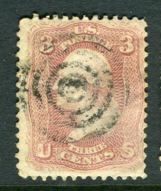 Usa; 1861 Early Classic Washington Issue Fine 3c.  Value