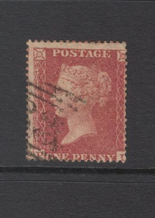 Gb Qv 1d Rose - Red Sg36 Penny Red " Pi " 1857 Stamp