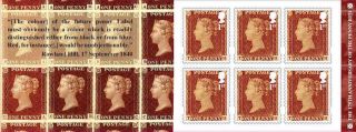 2016 Gb 175 Anniversary Of The Penny Red Royal Mail Stamp Booklet