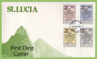 St.  Lucia 1985 75th Anniversary Of Girl Guides Set First Day Cover