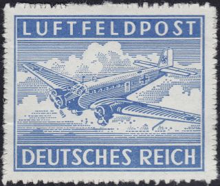 Stamp Germany Feldpost Mi 1a Sc Mc1 1942 Ww2 Fascism War War Era Mnh