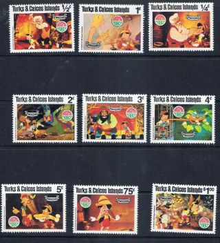 Turks And Caicos – Christmas 1980 – Disney Pinocchio (f76) – Postage