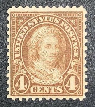 Travelstamps: 1926 - 1928 Us Stamps Scott 636,  4c,  Mnh,  Martha Washington