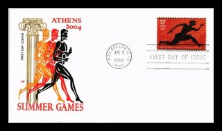 Us Cover Olympic Summer Games Athens Greece Fdc House Of Farnum Cachet