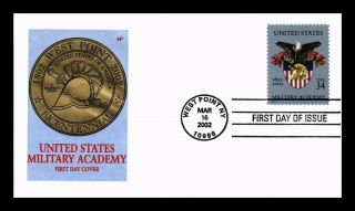 Us Cover Military Academy West Point Bicentennial Fdc House Of Farnum Cachet