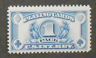 Classic U.  S.  1940 1 Pack Playing Cards Revenue Stamp,  Mh