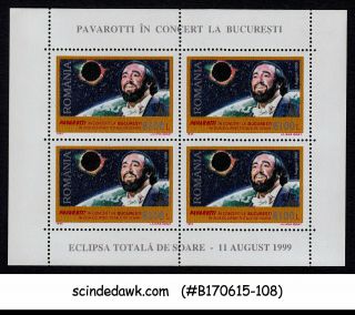 Romania - 1999 Concert Of Luciano Pavarotti In Bucharest / Space - Min/sht Mnh