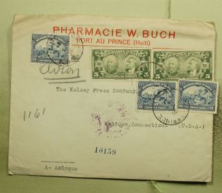 Dr Who 1931 Haiti Port Au Prince Airmail To Usa E43892