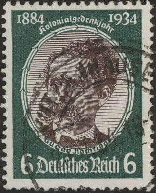 Stamp Germany Mi 541 Sc 433 1934 Ww2 Fascism Physician Colonial Pioneer