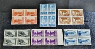 Nystamps Us Stamp 757 - 762 H Block Of 4 $30