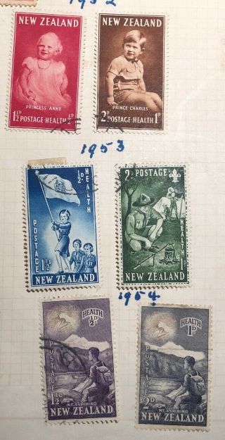 Zealand Pre Decimal 1944 to 1954 Health Stamp,  Hinged BLF 4