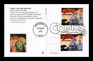 Dr Jim Stamps Us Terry And The Pirates Classic Comics Fdc Combo Postal Card