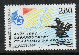 France Sg3213 1994 50th Anniv Of Allied Landings In Southern France Mnh