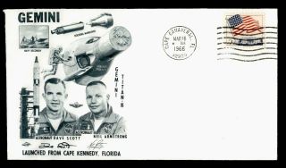 Dr Who 1966 Cape Canaveral Fl Gemini Space Flight C134432