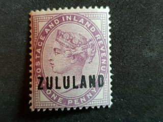 Zululand - 1888 - 93 1d Deep Purple Sg 2 Mounted