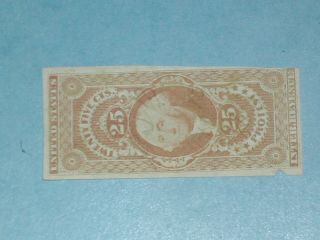 25 Cent Revenue Stamp - Protest - R49a -