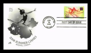 Dr Jim Stamps Us Summer Olympic Games Womens Gymnastics First Day Cover