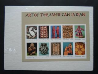 2004 Art Of The American Indian - Cat 3873 Ten 37 Cent Sheet Mnh