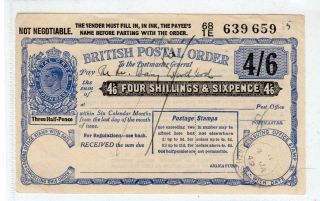 Gb: 1946 British Postal Order (c37250)