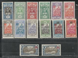 1922 French Colony Stamps,  Polynesia Full Set Mh,  Yt 47 - 60