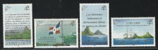 1989 St.  Lucia Scott 942 - 945 - French Revolution Bicentennial Set Of 4 - Mnh
