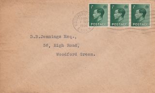 (16905) Gb Fdc 0.  5d Edward Viii Woodford Essex 1936
