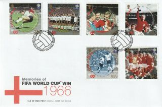 Iom 2 May 2006 Memories Of 1966 World Cup Football First Day Cover Douglas Shs A