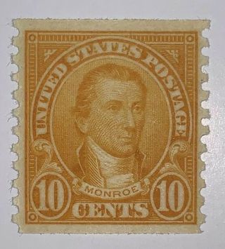 Travelstamps: 1924 Us Stamps Scott 603,  10c,  Monroe,  Mnh,  Coil Single