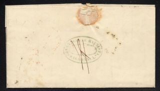 Spain 6 6c Spider Cancel and Red CDS on 1854 Folded Letter Sheet to Madrid 4
