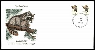 Mayfairstamps Us Fdc 1978 Raccoon First Day Cover Wwb_69843