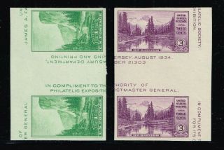 Us Stamp 769,  770 1935 National Parks Gutter Pair Stamps Lot