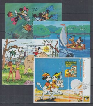 G299.  Palau - Mnh - Art - Disney - 4 Different Pcs