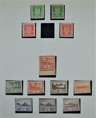 Gb Jersey Channel Islands Stamps Selection Of Issues On Page (z175)