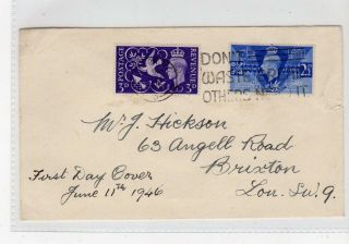 Gb: 1946 Plain First Day Cover (c38623)
