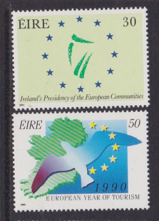 Ireland,  Scott 763 - 764,  Mnh,  1990 Ec Presidency/tourism Year - Complete