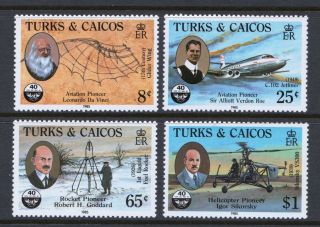 Turks & Caicos 1985 Civil Aviation Organization - Mnh Set - Cat £11 - (159)