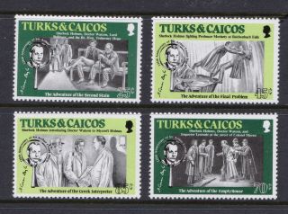Turks & Caicos 1984 Arthur Conan Doyle (author) - Mnh Set - Cat £20.  25 - (158)