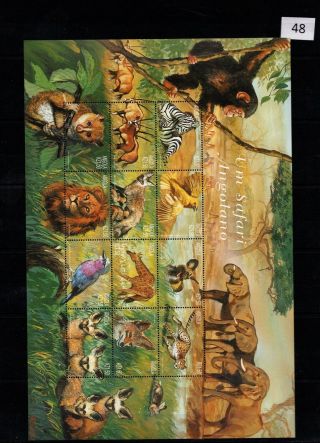 / Angola - Mnh - Nature - Wild Aniamls - Lions - Monkeys - Birds - Elephants