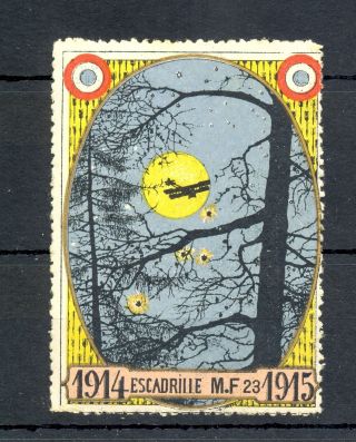 France 1914/1915 Poster Stamp - Escadrille Aviation Mnh Vf