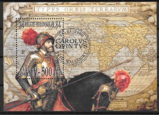 Belgium - Sheet - 2000 - Cob 85 - Scott 1793 - Emperor Charles V - -