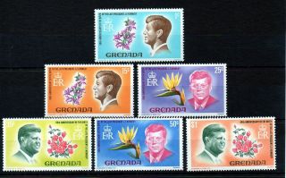 Grenada 1968 Kennedy Mnh Set S.  G.  277 - 282