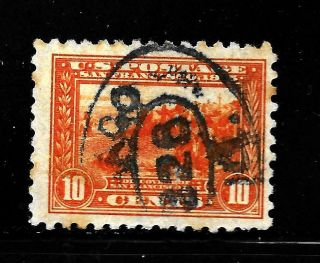 Hick Girl Stamp - Old U.  S.  Sc 404 San Francisco Bay Perf.  10 Y2643