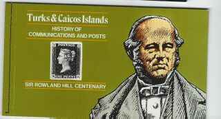 Turks And Caicos (sir Rowland Hill) Booklet Of Stamps