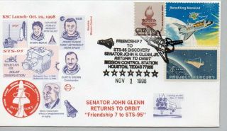 Mercury Astronaut Senator John Glenn Returns To Orbit 11/1/1998 Houston