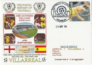 15 April 2009 Arsenal V Villarreal Champions League Dawn Football Cover
