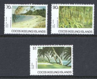 Cocos (keeling) Islands 1987 Local Landscapes - Mnh Set - Cat £5.  40 - (232)